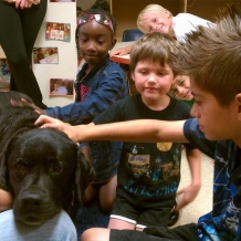 Hallie in the classroom Hallie in the classroom