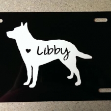 Australian Cattle Dog License plate Australian Cattle Dog License plate
